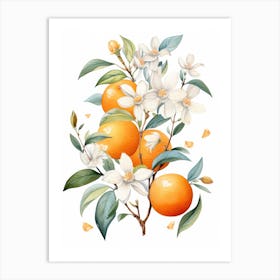 Orange Blossoms 4 Art Print