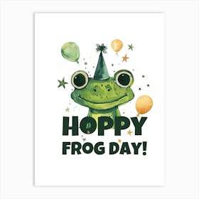 Happy Frog Day Art Print