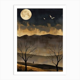 Moon In The Sky 1 Art Print