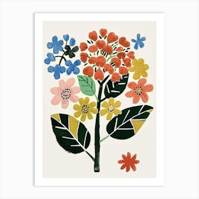 Painted Florals Hydrangea 5 Art Print