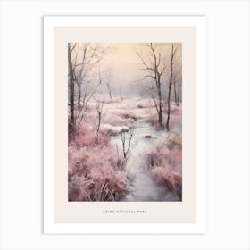 Dreamy Winter National Park Poster  Crins National Park France 1 Art Print