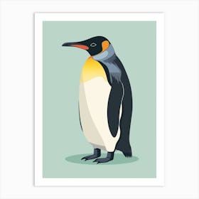 King Penguin Cooper Bay Minimalist Illustration 1 Art Print