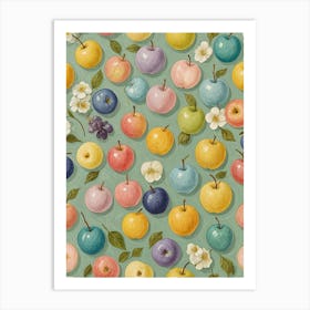 Little Apples In Pastel Art Print