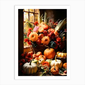 Vintage Harvest Delight Art Print