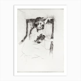 Margot, Resting Arms On Back Of Armchair (1903), Mary Cassatt Art Print