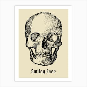 Skull Smiley Art Print