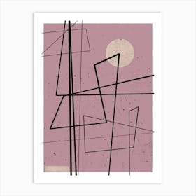 Angular Lines No 13 Art Print