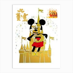 Mickey Love Art Print