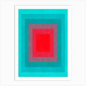 Modern gradient geometry 6 1 Art Print