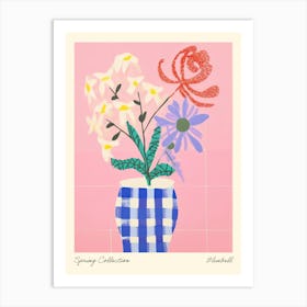 Spring Collection Bluebell Flower Vase 4 Art Print