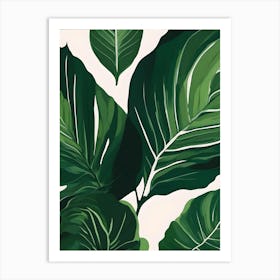 Tropical Leaves Art Print