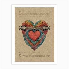 Heart Of Love 12 Art Print