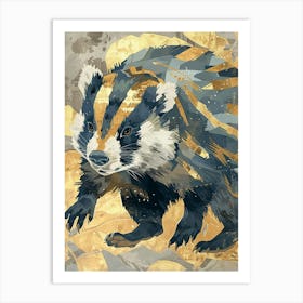 Badger Precisionist Illustration 4 Art Print