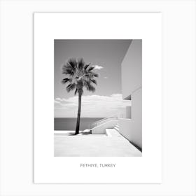 Poster Of Ibiza, Spain, Photography In Black And White 4 Art Print