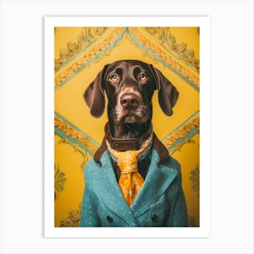 A German Shorthaired Pointer Dog 4 Art Print