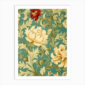 Floral Wallpaper 90 Art Print