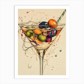 Modern Martini 1 Art Print