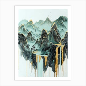 Pyrenees Elegance Mystic Radiance Art Print