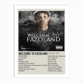 WELCOME TO FAZOLAND By Lil Herb. 2014 Poster Art Print