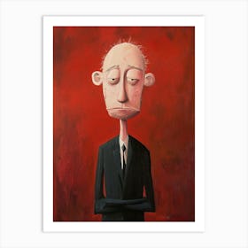 Sad Man Art Print