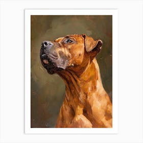 Boerbull Acrylic Painting 2 Art Print