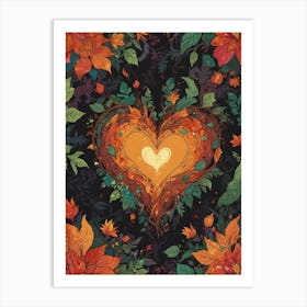 Autumn Heart 1 Art Print