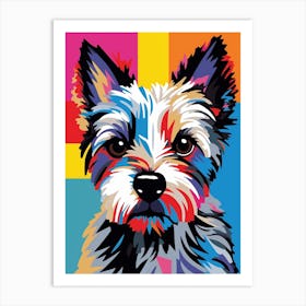 Pop Art Comic Style Yorkshire Terrier 2 Art Print