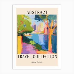 Abstract Travel Collection Poster Sydney Australia 5 Art Print