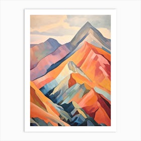 Mount Lafayette Usa 2 Mountain Painting Art Print
