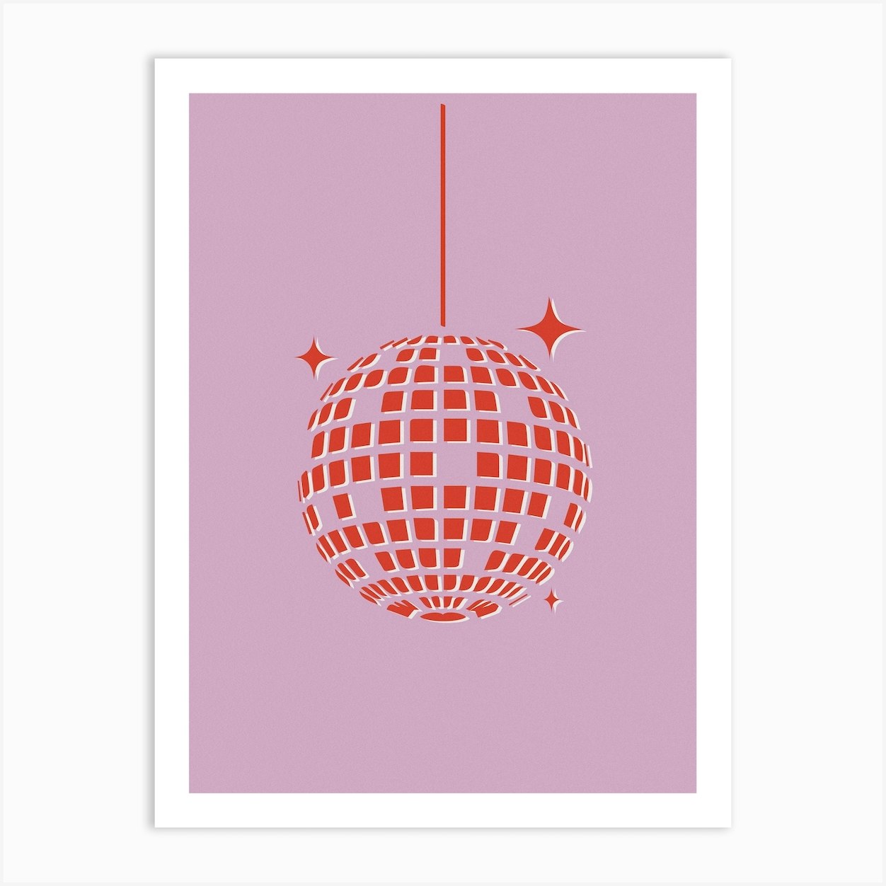 Pink Disco Ball | Poster