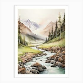 Mountain Stream.3 Art Print