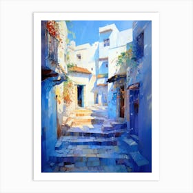 Blue Street Art Print