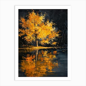 Tree In The Water 5 Art Print