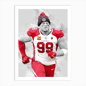 J.J. Watt Arizona Cardinals Art Print