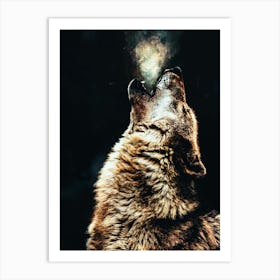 Howling Wolf Art Print