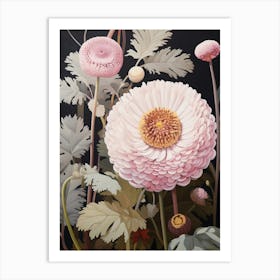 Flower Illustration Everlasting Flower 4 Art Print