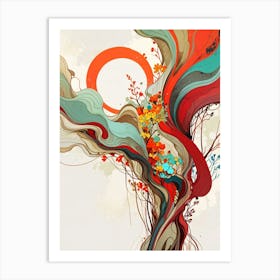 Abstract Tree 2 Art Print