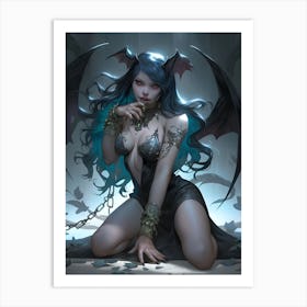 Demon Girl 1 Art Print