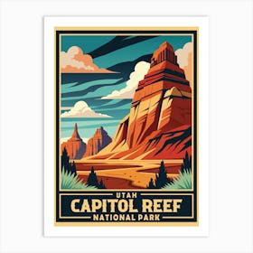 Utah Capitol Reef National Park Art Print