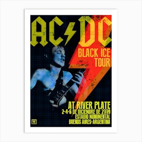 Acdc 2009 Argentina Concert Heavy Metal Rock Print Poster Wall Art Picture Art Print