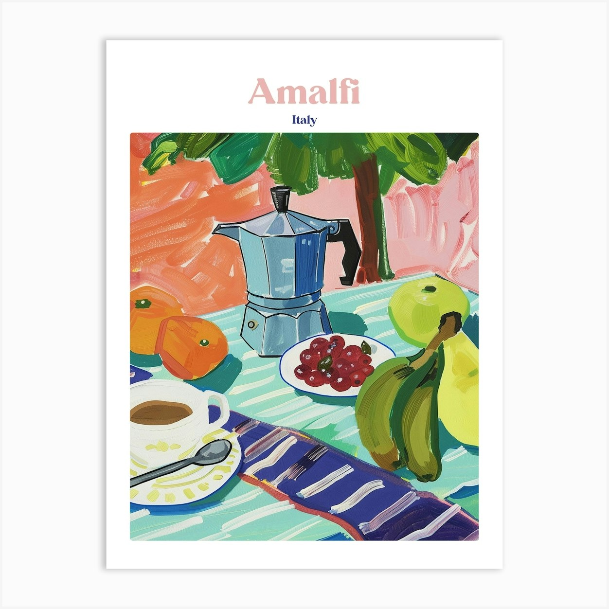 Boho Poster Club 2 Amalfi Art Print by Boho Print Collection