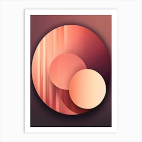 Abstract Circles 3 Art Print