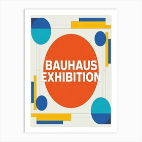 bauhaus exhibition art 1919 print Art Print