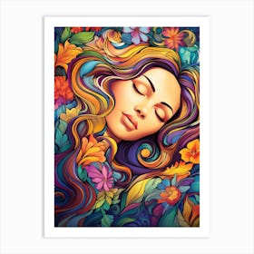 Dreaming Dream Girl Art Print