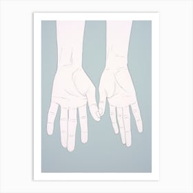 Draw A Pair Of Hands Art Print