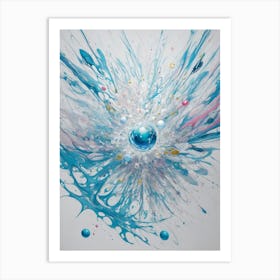 'Blue Sphere' Art Print