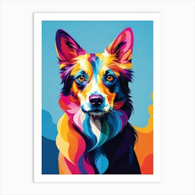 Colorful Dog Painting Art Print