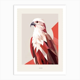 Minimalist Hawk Bird Poster Art Print