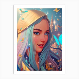 Fantasy Fairytale Girl 1 Art Print