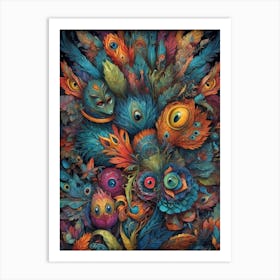 Peacock 9 Art Print